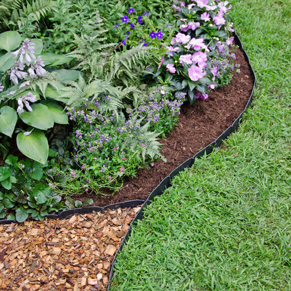 Pound in edging by Professional landscaping services